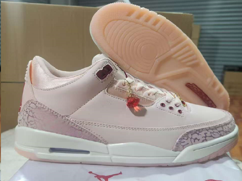 Men's Running weapon Air Jordan 3 Pink Shoes 0130